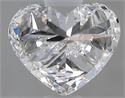 0.60 Carats, Heart D Color, VS1 Clarity and Certified by GIA