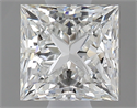0.52 Carats, Princess H Color, VVS2 Clarity and Certified by GIA