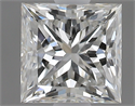 0.60 Carats, Princess H Color, SI1 Clarity and Certified by GIA