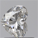 0.60 Carats, Heart F Color, VS1 Clarity and Certified by GIA