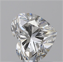 0.63 Carats, Heart E Color, VS1 Clarity and Certified by GIA