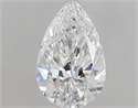 0.50 Carats, Pear D Color, VS1 Clarity and Certified by GIA