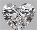 0.60 Carats, Heart E Color, VS1 Clarity and Certified by GIA