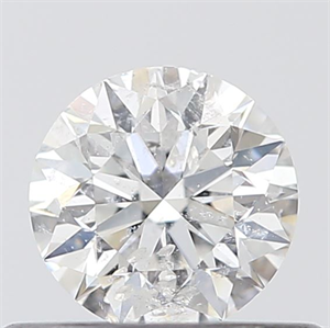 Picture of 0.40 Carats, Round with Excellent Cut, E Color, I2 Clarity and Certified by GIA