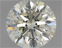 0.55 Carats, Round with Excellent Cut, N Color, VVS1 Clarity and Certified by GIA