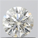 0.41 Carats, Round with Excellent Cut, K Color, IF Clarity and Certified by GIA