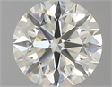 0.43 Carats, Round with Excellent Cut, J Color, IF Clarity and Certified by GIA