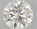 0.43 Carats, Round with Excellent Cut, J Color, VVS2 Clarity and Certified by GIA