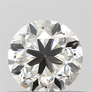 Picture of 0.50 Carats, Round with Good Cut, J Color, IF Clarity and Certified by GIA