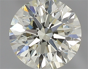 Picture of 0.54 Carats, Round with Excellent Cut, N Color, VVS2 Clarity and Certified by GIA