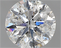 0.60 Carats, Round with Excellent Cut, F Color, I1 Clarity and Certified by GIA