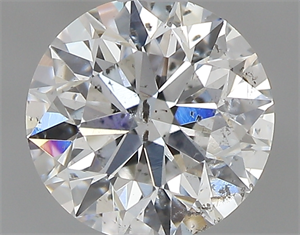 Picture of 0.60 Carats, Round with Excellent Cut, F Color, I1 Clarity and Certified by GIA