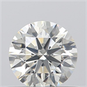 0.43 Carats, Round with Excellent Cut, J Color, SI1 Clarity and Certified by GIA