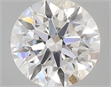 0.43 Carats, Round with Excellent Cut, H Color, VS2 Clarity and Certified by GIA