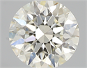 0.41 Carats, Round with Excellent Cut, L Color, VVS1 Clarity and Certified by GIA