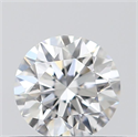 0.40 Carats, Round with Excellent Cut, D Color, SI2 Clarity and Certified by GIA