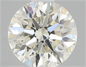 0.43 Carats, Round with Excellent Cut, L Color, VVS1 Clarity and Certified by GIA