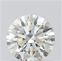 0.53 Carats, Round with Excellent Cut, K Color, VS1 Clarity and Certified by GIA