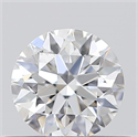 0.40 Carats, Round with Excellent Cut, D Color, SI1 Clarity and Certified by GIA