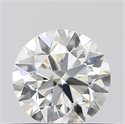 0.43 Carats, Round with Excellent Cut, I Color, IF Clarity and Certified by GIA