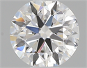 0.40 Carats, Round with Excellent Cut, D Color, VVS2 Clarity and Certified by GIA
