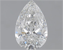 0.90 Carats, Pear F Color, I1 Clarity and Certified by GIA