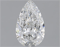0.95 Carats, Pear E Color, IF Clarity and Certified by GIA
