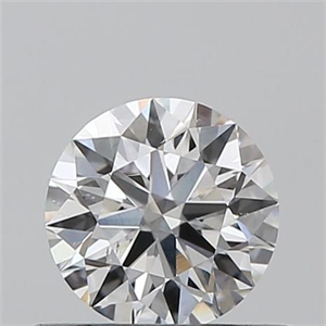 Picture of 0.41 Carats, Round with Excellent Cut, F Color, SI1 Clarity and Certified by GIA