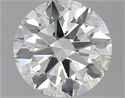 2.50 Carats, Round with Excellent Cut, K Color, VVS2 Clarity and Certified by GIA