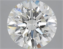 3.50 Carats, Round with Excellent Cut, I Color, VS2 Clarity and Certified by GIA