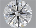 1.40 Carats, Round with Excellent Cut, F Color, SI1 Clarity and Certified by GIA