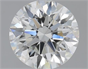1.55 Carats, Round with Excellent Cut, G Color, VS1 Clarity and Certified by GIA