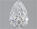 2.17 Carats, Pear D Color, VS2 Clarity and Certified by GIA