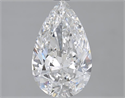 2.01 Carats, Pear D Color, SI1 Clarity and Certified by GIA