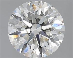 Picture of 2.01 Carats, Round with Excellent Cut, J Color, SI2 Clarity and Certified by GIA