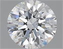 1.63 Carats, Round with Excellent Cut, E Color, VVS1 Clarity and Certified by GIA