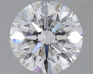 Picture of 2.01 Carats, Round with Excellent Cut, D Color, VS1 Clarity and Certified by GIA