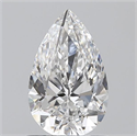 0.81 Carats, Pear E Color, VVS2 Clarity and Certified by GIA