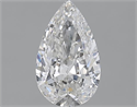 1.00 Carats, Pear F Color, SI1 Clarity and Certified by GIA