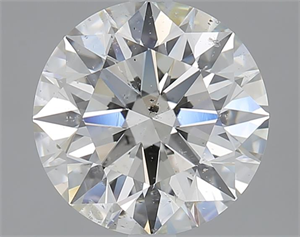 Picture of 2.09 Carats, Round with Excellent Cut, I Color, SI2 Clarity and Certified by GIA