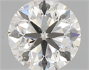 0.50 Carats, Round with Very Good Cut, I Color, SI1 Clarity and Certified by GIA