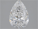 2.02 Carats, Pear E Color, SI1 Clarity and Certified by GIA