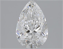 1.70 Carats, Pear E Color, SI1 Clarity and Certified by GIA