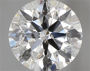 Picture of 0.63 Carats, Round with Excellent Cut, F Color, I1 Clarity and Certified by GIA