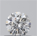 0.41 Carats, Round with Excellent Cut, E Color, SI2 Clarity and Certified by GIA