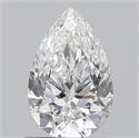 0.72 Carats, Pear D Color, VS1 Clarity and Certified by GIA