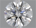 1.40 Carats, Round with Excellent Cut, D Color, SI1 Clarity and Certified by GIA