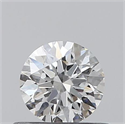 0.40 Carats, Round with Excellent Cut, F Color, SI2 Clarity and Certified by GIA