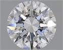 1.70 Carats, Round with Excellent Cut, E Color, SI1 Clarity and Certified by GIA