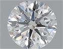1.65 Carats, Round with Excellent Cut, E Color, SI1 Clarity and Certified by GIA